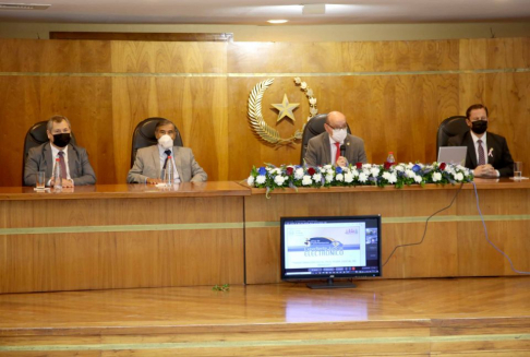 Presentación del informe de gestión con motivos al 5° Aniversario del Expediente Judicial Electrónico.