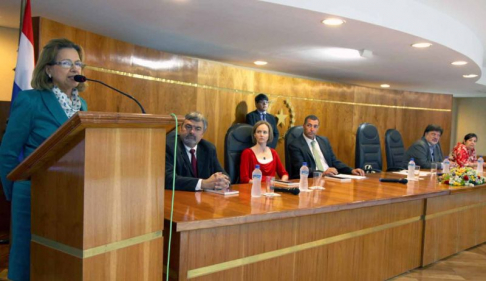 La ministra Alicia Pucheta resaltó la participación de magistrados y magistradas en el taller.