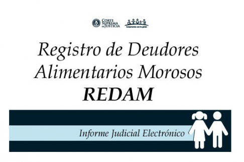 Registro de Deudores Alimentarios Morosos (Redam).
