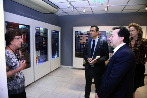 Embajador de Grecia, Giorgos Aravositas, visitó el Museo de la Justicia de la Corte Suprema de Justicia.