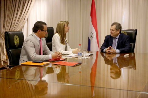 El presidente de la Corte, doctor Eugenio Jiménez Rolón se reunió con la ministra de Trabajo