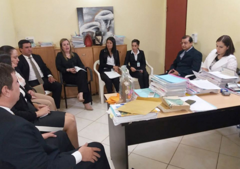Miembros del Consejo de Administración realizaron días pasados una visita a los juzgados de Primera Instancia y de Paz de San Juan Nepomuceno.