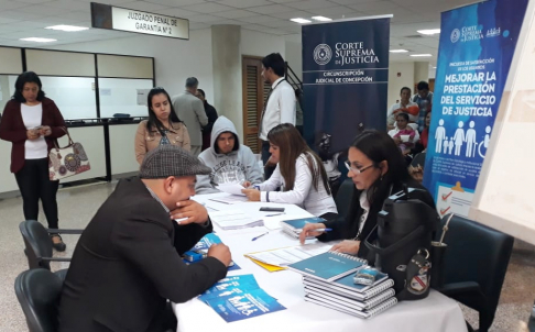Se realiza la encuesta de satisfacción en la Circunscripción Judicial de Concepción.
