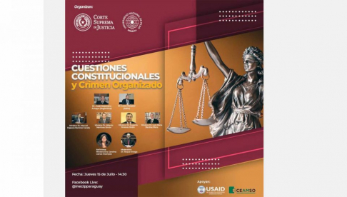 Conversatorio sobre Cuestiones Constitucionales y Crimen Organizado.