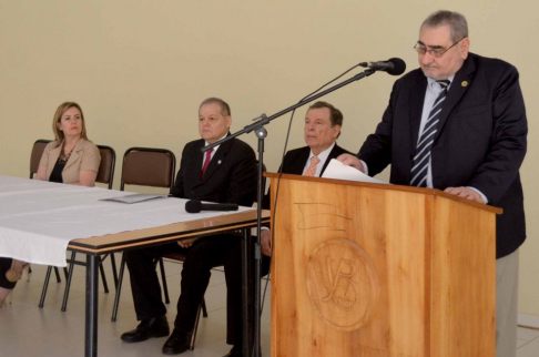 El ministro de la Corte Suprema de Justicia doctor Antonio Fretes estuvo a cargo de la apertura del curso taller en Caazapá.