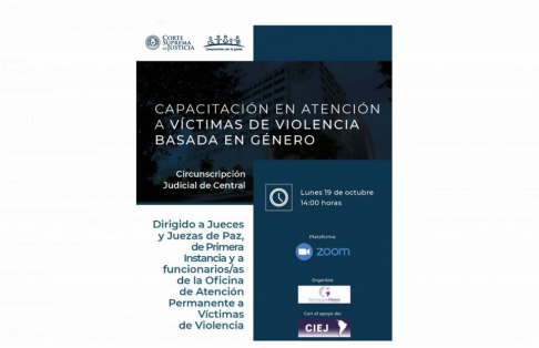 Capacitación en atención a víctimas de violencia basada en género
