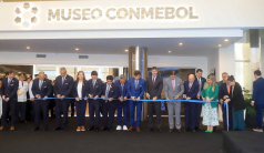 Ministro César Diesel participó en el acto de reapertura del Museo Conmebol