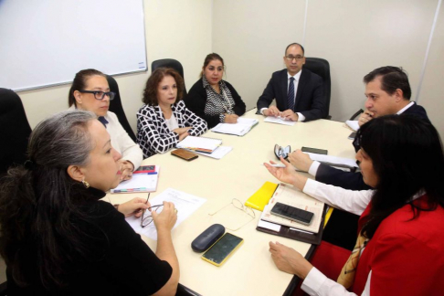 Participaron de la mesa de trabajo miembros de la Oficina Técnica de Apoyo al Fuero Civil y Comercial.