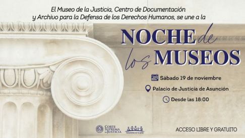 Este sábado se realiza Noche de los Museos con el Museo de la Justicia de Capital.