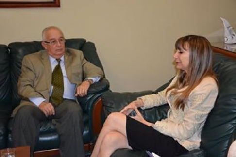 Ministro Bajac se reunió con la ministra Justicia, Carla Bacigalupo 