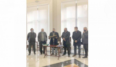 Ministro Jiménez Rolón firmó el libro de visitantes ilustres del Tribunal de las Aguas de Valencia, España