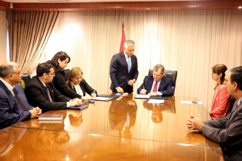 El presidente de la CSJ, doctor Eugenio Jiménez, y la directora general de Senasa, ingeniera Sara López, firmaron dicho acuerdo.