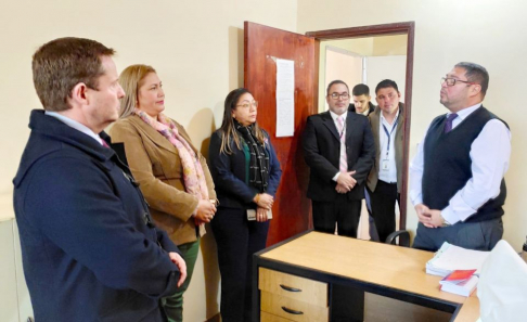 El vicepresidente 1° de la CSJ visitó Puerto Guaraní y Fuerte Olimpo.