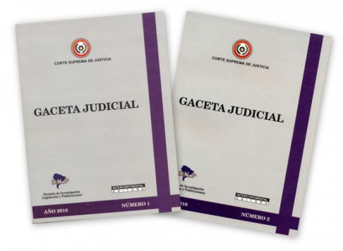 Los números 1 y 2 de la Gaceta Judicial año 2010 