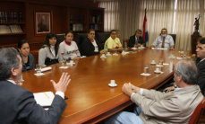 Presidente de la Corte se reunió con directores y sindicalistas de los Registros Públicos