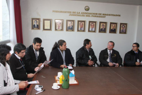 Imagen de la reunión mantenida esta mañana