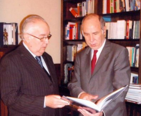 Ministro Miguel Oscar Bajac, junto al Presidente de la Corte Suprema de Argentina, doctor Ricardo Luis Lorenzetti