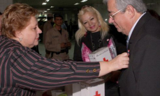 Ministros de la Corte y funcionarios judiciales apoyaron colecta de la Cruz Roja