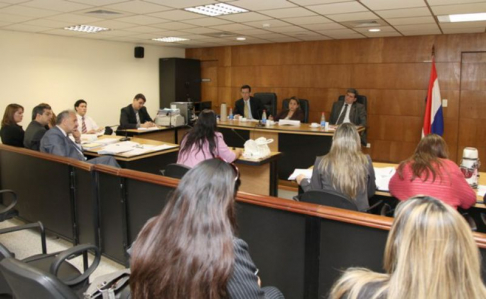 Momento de la reunión entre autoridades judiciales y embajadores de diversos países de Latinoamerica