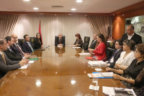 Ministros de la Corte se reunieron con representantes de la Senabico.