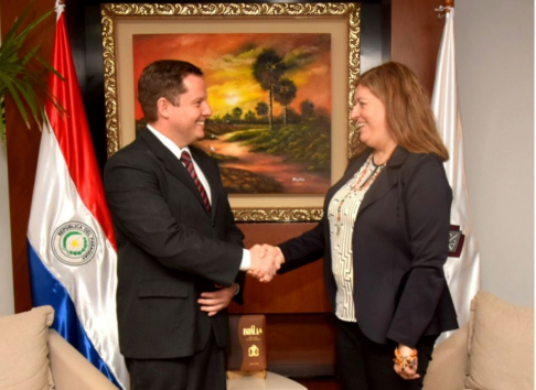 El ministro de la Corte Suprema de Justicia Alberto Martínez Simón se reunió con la fiscala general del Estado, Sandra Quiñónez, para trabajar en conjunto a fin de optimizar el servicio de justicia.