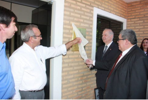 El ministro Benitez Riera participó del acto inaugural del Juzgado de Paz de Cerrito.