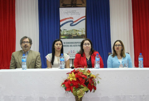 La presidenta de la Circunscripción Judicial de Alto Paraná, abogada Rocío Gossen Teme, presentó el informe de gestión correspondiente al ejercicio 2018.