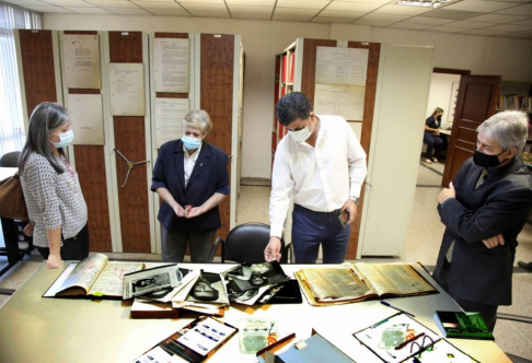 Ministro Ríos visitó el Museo de la Justicia junto a la exviceministra de Educación, Alexandra Bogarín.