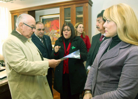 El ministro de la Corte Suprema de Justicia, doctor Oscar Miguel Bajac se reunió con miembros del CADCA