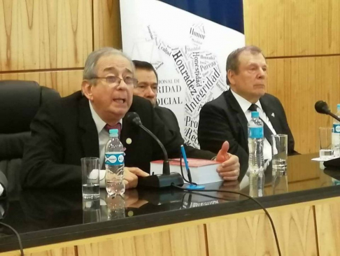 Estuvo presente durante el taller el presidente de la Corte Suprema de Justicia (CSJ), Raúl Torres Kirmser.