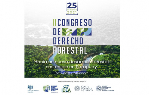 Este jueves se llevará a cabo el II Congreso de Derecho Forestal: Hacia un nuevo desarrollo forestal sostenible en Paraguay