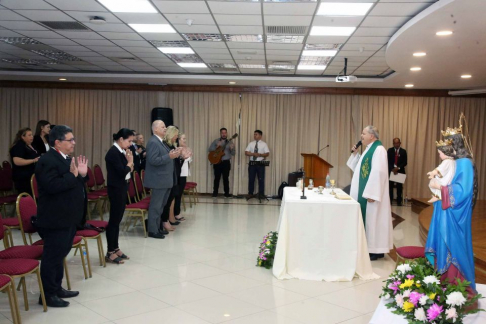 Este lunes 23 de octubre, a primera hora de la mañana, se realizó un oficio religioso en conmemoración del Día del Funcionario Judicial.