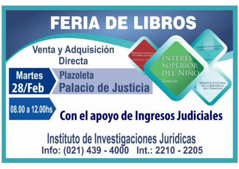 IIJ realizará feria de libros y capacitación sobre bases de datos jurídicos