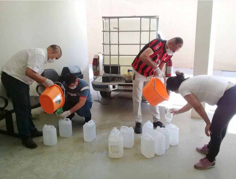Circunscripción Judicial de Cordillera recibió 500 litros de alcohol de Petropar