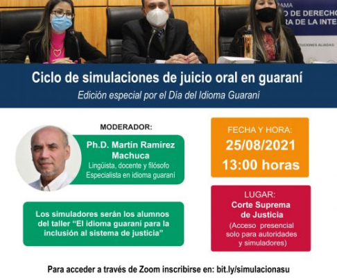 Realizarán este miércoles una simulación de juicio oral en guaraní