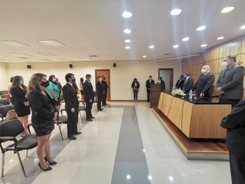Ministros tomaron juramento a abogados en Guairá