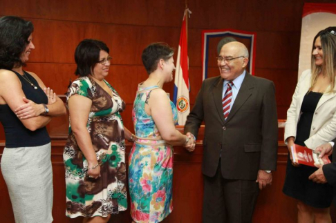 El ministro Blanco recibió a la delegación compuesta por brasileros y paraguayos.