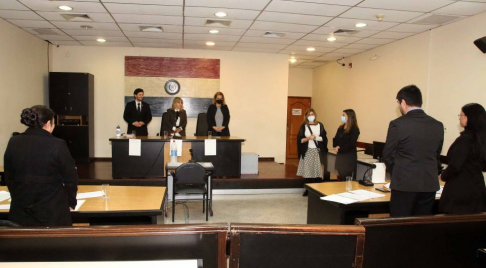 Foto archivo. Competencia interinstitucional Moot Court Paraguay 2022.