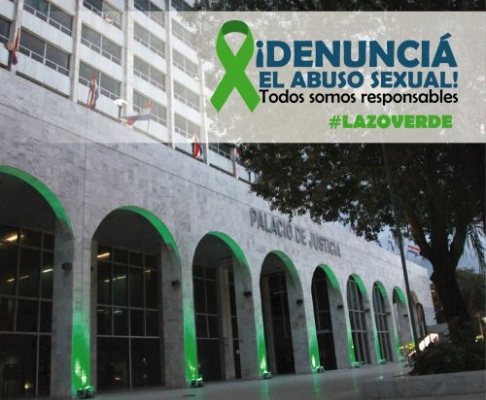 Campaña Nacional contra el abuso sexual, la trata y explotación infantil adolescente #LazoVerde.