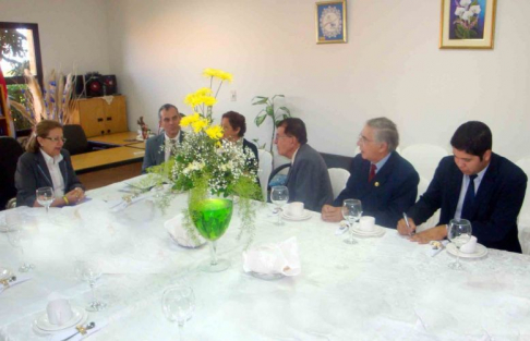 Durante la reunión que se realizó en el Palacio de Justicia de Villarrica