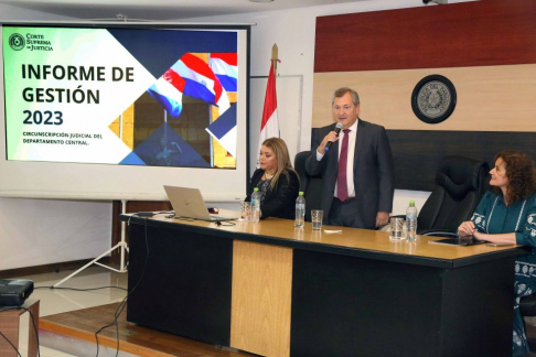 El acto contó con la participación del ministro de la Corte Suprema de Justicia y Superintendente de la Circunscripción Judicial de Central, doctor Eugenio Jiménez Rolón.