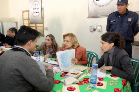 La presidenta de la máxima instancia judicial, doctora Alicia Pucheta de Correa, visitó el centro de reclusión.
