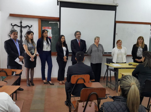 Estuvieron presentes en la evaluación, el presidente de la circunscripción, Isidro González Sánchez; la directora general de Recursos Humanos de la CSJ, licenciada Rosa Szarán y el licenciado Edgar Ciccorio.