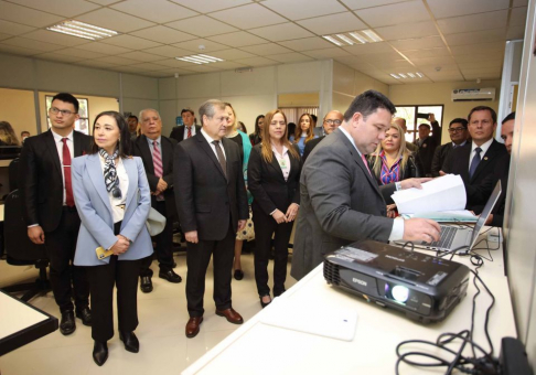 En el Juzgado de Paz de Ñemby se llevó a cabo el lanzamiento de implementación del Oficio Electrónico.