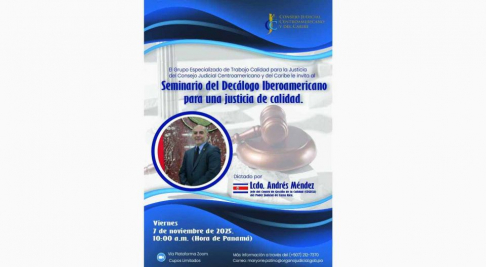 Invitan a seminario para una Justicia de Calidad