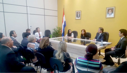 En la sede judicial de Salto del Guairá se realizó una audiencia para el tratamiento de diversos temas. 