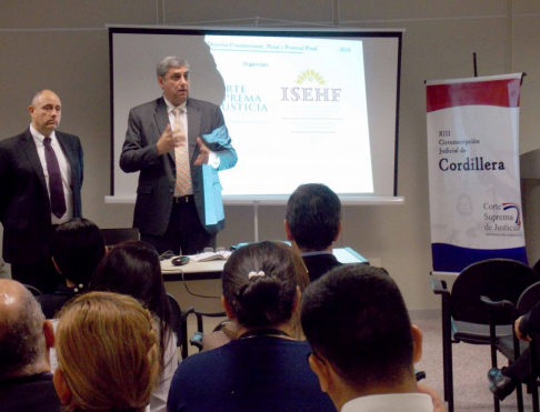 El presidente de la Circunscripción Judicial de Cordillera, Carlos Aníbal Cabriza realizó la apertura oficial de la actividad