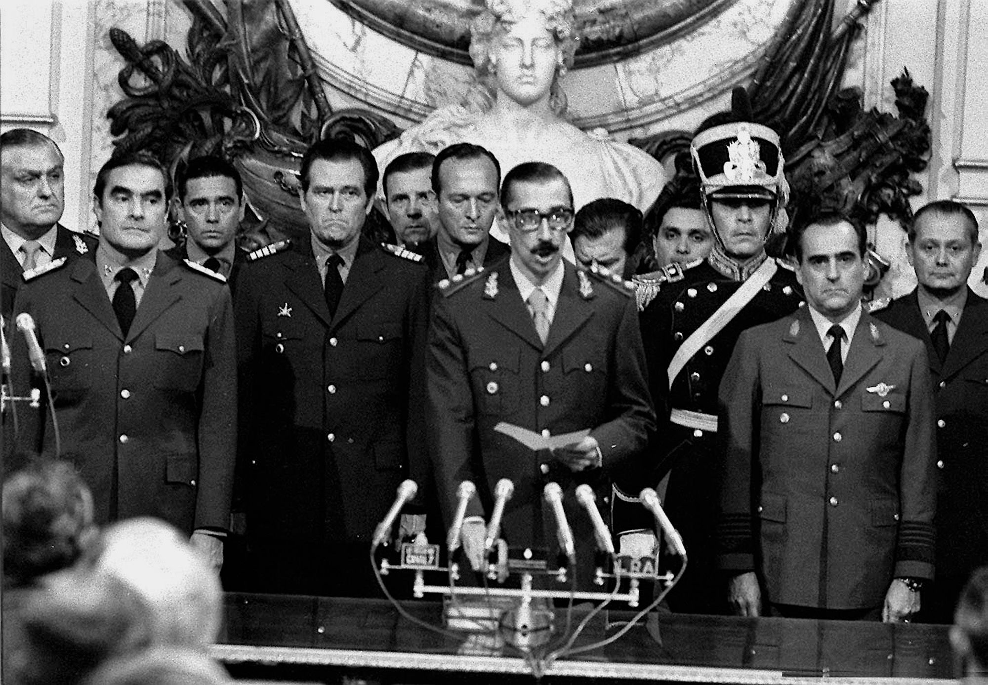 Jorge Rafael Videla durante el juicio